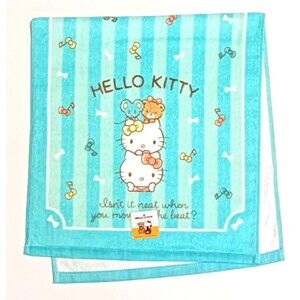 Hello kitty and Mimi sanrio face towel